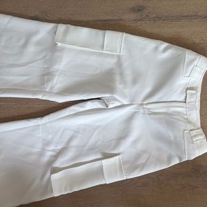 White Cargo Pants